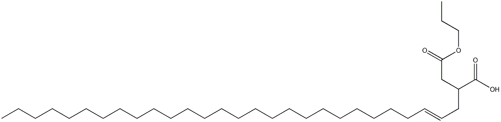 2-(2-Octacosenyl)succinic acid 1-hydrogen 4-propyl ester Struktur