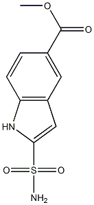 5-(Methoxycarbonyl)-1H-indole-2-sulfonamide Struktur