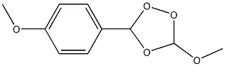 3-Methoxy-5-(p-methoxyphenyl)-1,2,4-trioxolane Struktur