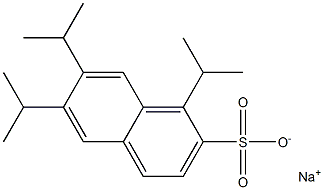 1,6,7-Triisopropyl-2-naphthalenesulfonic acid sodium salt Struktur