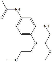 4'-(2-Methoxyethoxy)-3'-(2-methoxyethylamino)acetanilide Struktur