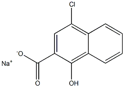 4-Chloro-1-hydroxy-2-naphthoic acid sodium salt Struktur