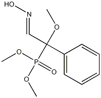 Phenyl(dimethoxyphosphinyl)(methoxy)acetaldehyde oxime Struktur