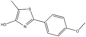 2-(4-Methoxyphenyl)-5-methylthiazol-4-ol Struktur