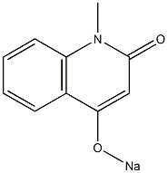 1-Methyl-4-sodiooxy-2(1H)-quinolinone Struktur