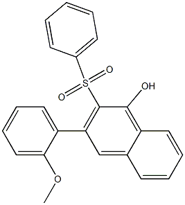 2-Phenylsulfonyl-3-(2-methoxyphenyl)-1-naphthol Struktur