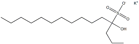 4-Hydroxypentadecane-4-sulfonic acid potassium salt Struktur