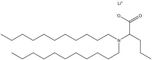 2-(Diundecylamino)valeric acid lithium salt Struktur