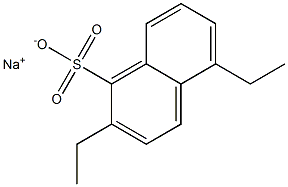 2,5-Diethyl-1-naphthalenesulfonic acid sodium salt Struktur