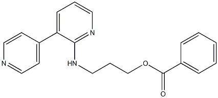 Benzoic acid 3-[(3,4'-bipyridin-6-yl)amino]propyl ester Struktur