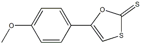 5-(4-Methoxyphenyl)-1,3-oxathiole-2-thione Struktur