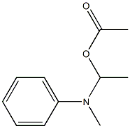 N-Methyl-N-(1-acetoxyethyl)aniline Struktur