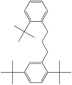 1-(2,5-Di-tert-butylphenyl)-3-(2-tert-butylphenyl)propane Struktur