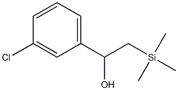 2-(Trimethylsilyl)-1-(3-chlorophenyl)ethanol Struktur