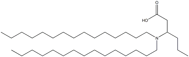 3-(Dipentadecylamino)hexanoic acid Struktur