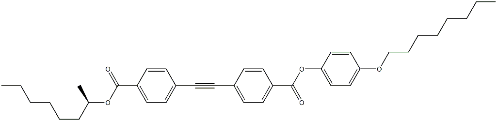 4-[[4-(4-Octyloxyphenoxycarbonyl)phenyl]ethynyl]benzoic acid (R)-1-methylheptyl ester Struktur