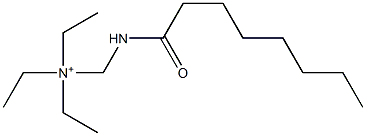 N,N-Diethyl-N-[(octanoylamino)methyl]ethanaminium Struktur