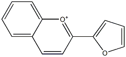 2-(2-Furyl)chromenylium Struktur