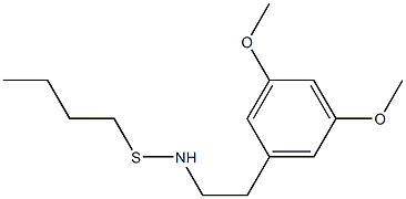 4-Butylthio-3,5-dimethoxyphenethylamine Struktur