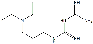 1-[3-(Diethylamino)propyl]biguanide Struktur