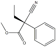 [S,(+)]-2-Cyano-2-phenylbutyric acid methyl ester Struktur