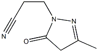 1-(2-Cyanoethyl)-3-methyl-1H-pyrazole-5(4H)-one Struktur