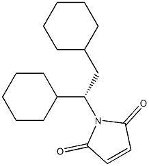 (-)-N-[(S)-1,2-Dicyclohexylethyl]maleimide Struktur