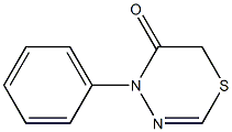 4-Phenyl-6H-1,3,4-thiadiazin-5(4H)-one Struktur