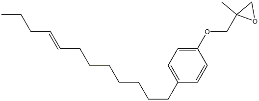 4-(8-Dodecenyl)phenyl 2-methylglycidyl ether Struktur