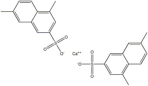 Bis(4,7-dimethyl-2-naphthalenesulfonic acid)calcium salt Struktur