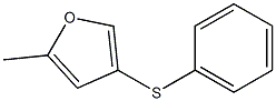 5-Methyl-3-(phenylthio)furan Struktur