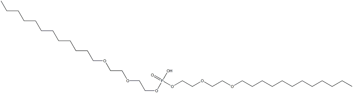 Phosphoric acid hydrogen bis[2-[2-(dodecyloxy)ethoxy]ethyl] ester Struktur