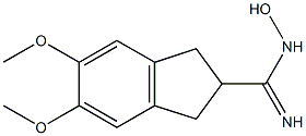 2,3-Dihydro-N-hydroxy-5,6-dimethoxy-1H-indene-2-carboxamidine Struktur