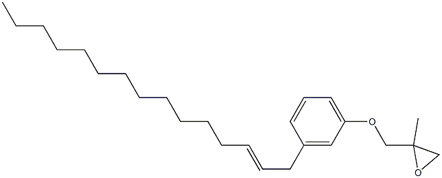 3-(2-Pentadecenyl)phenyl 2-methylglycidyl ether Struktur