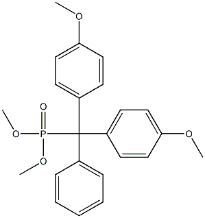 4,4'-Dimethoxytritylphosphonic acid dimethyl ester Struktur