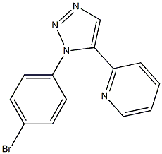 1-(4-Bromophenyl)-5-(2-pyridyl)-1H-1,2,3-triazole Struktur