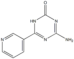 4-Amino-6-(3-pyridinyl)-1,3,5-triazin-2(1H)-one Struktur