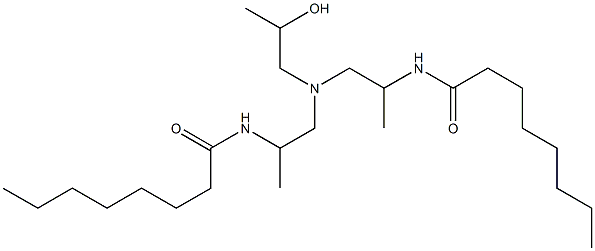 N,N-Bis[2-(capryloylamino)propyl]-2-hydroxypropylamine Struktur