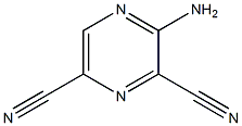 2-Aminopyrazine-3,5-dicarbonitrile Struktur