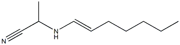 N-(1-Cyanoethyl)-1-heptenylamine Struktur