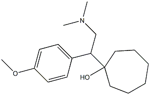 1-[1-(4-Methoxyphenyl)-2-dimethylaminoethyl]cycloheptanol Struktur