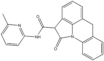 N-(6-Methyl-2-pyridinyl)-1,2-dihydro-1-oxo-6H-pyrrolo[3,2,1-de]acridine-2-carboxamide Struktur