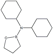 2-Di(cyclohexyl)amino-1,2-oxaborolane Struktur