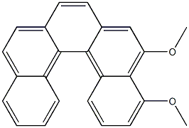 1,14-Dimethoxydibenzo[c,g]phenanthrene Struktur