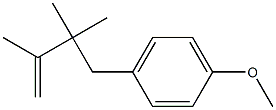 4-[2,2,3-Trimethyl-3-butenyl]-1-methoxybenzene Struktur