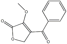 3-Methoxy-4-(benzoyl)furan-2(5H)-one Struktur