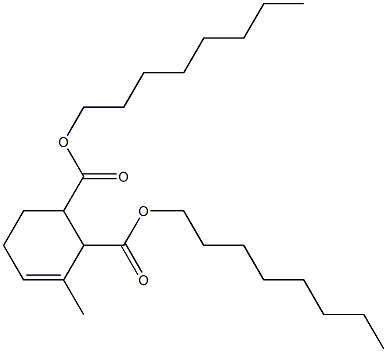 3-Methyl-3-cyclohexene-1,2-dicarboxylic acid dioctyl ester Struktur