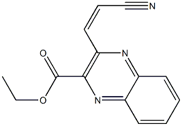 3-[(Z)-2-Cyanovinyl]quinoxaline-2-carboxylic acid ethyl ester Struktur