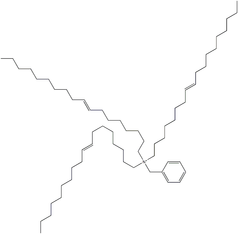 Tri(8-octadecenyl)benzylaminium Struktur