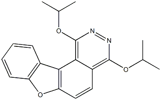 1,4-Di(isopropyloxy)-2,3-diaza-7-oxa-7H-benzo[c]fluorene Struktur